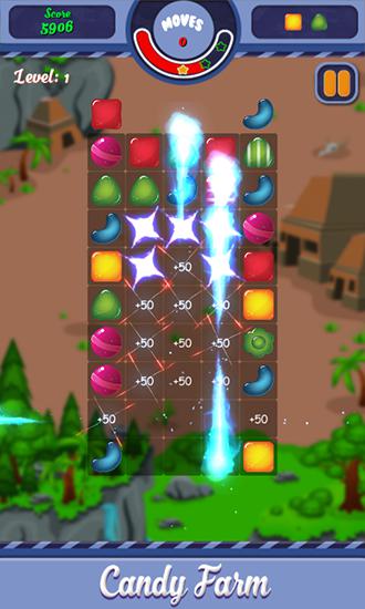 Candy farm - Android game screenshots.