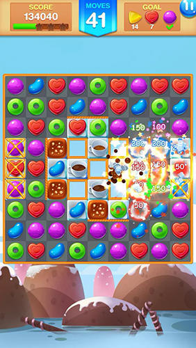 Candy fever - Android game screenshots.