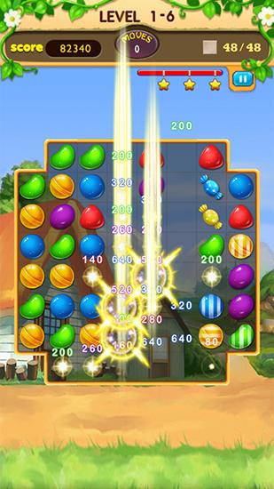 Gameplay of the Candy frenzy for Android phone or tablet.