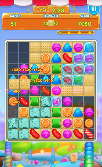 Candy heroes mania deluxe - Android game screenshots.