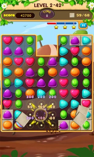 Candy journey - Android game screenshots.