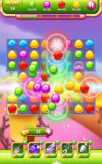 Candy juicy - Android game screenshots.