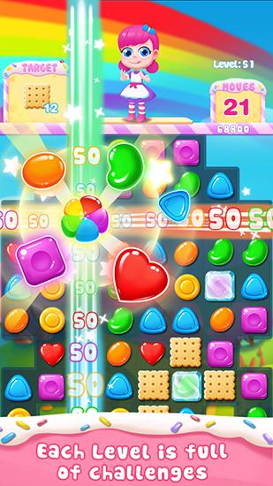 Candy story - Android game screenshots.