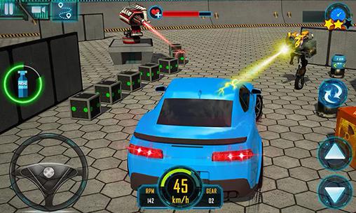 Car vs. robots: Demolition 2016 - Android game screenshots.