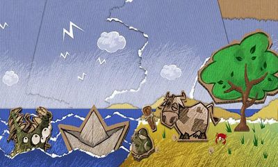 Gameplay of the Cardboard Castle for Android phone or tablet.