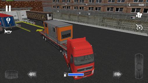 Cargo transport simulator - Android game screenshots.