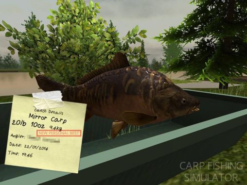 Carp fishing simulator - Android game screenshots.
