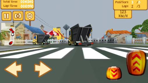 Cartoon race 3D: Car driver - Android game screenshots.