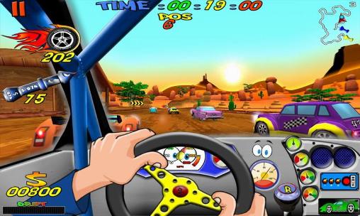 Cartoon racing - Android game screenshots.