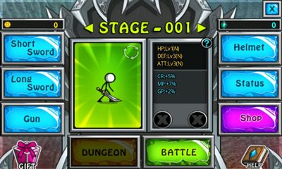 Gameplay of the Cartoon Wars: Blade for Android phone or tablet.