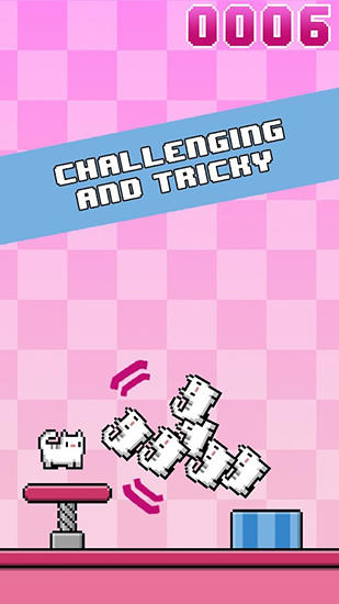 Cat-a-pult: Toss 8-bit kittens - Android game screenshots.
