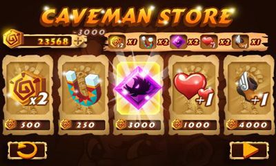 Caveman Run - Android game screenshots.