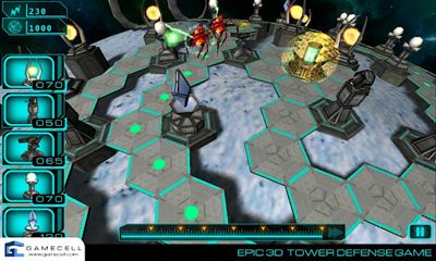 Gameplay of the Celestial Defense for Android phone or tablet.
