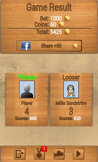 Checkers battler - Android game screenshots.
