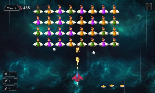 Chicken shot: Space warrior - Android game screenshots.