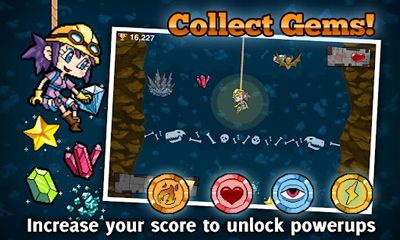 Gameplay of the Chilean Miner for Android phone or tablet.