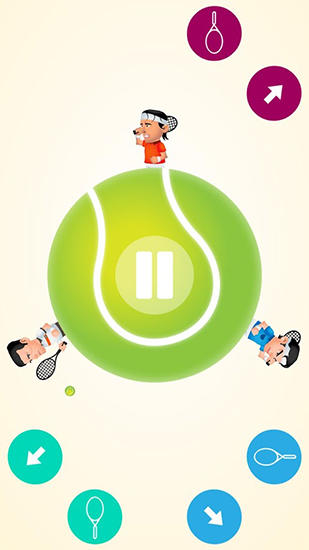 Circular tennis - Android game screenshots.