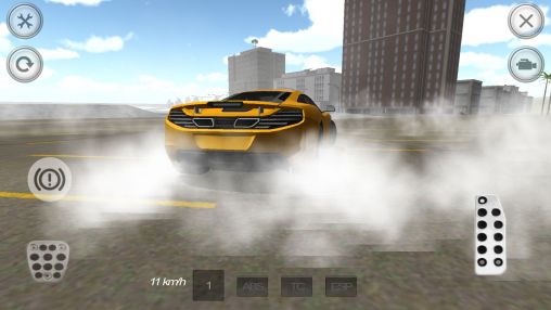 Gameplay of the City road: Super car for Android phone or tablet.
