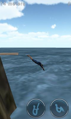 Gameplay of the Cliff Diving 3D for Android phone or tablet.