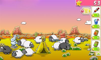 Clouds & Sheep - Android game screenshots.