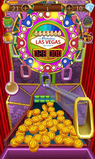 Coin dozer: Las Vegas trip - Android game screenshots.