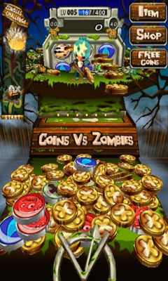Gameplay of the Coins Vs Zombies for Android phone or tablet.