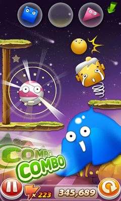 Gameplay of the Color Drop Galaxy for Android phone or tablet.