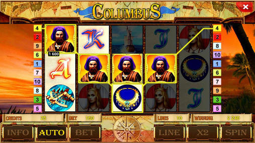 Columbus deluxe slot - Android game screenshots.