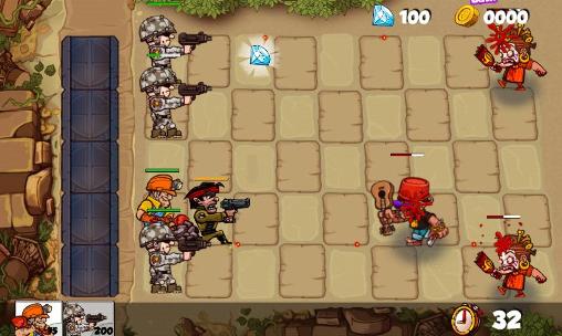 Commando vs zombies - Android game screenshots.