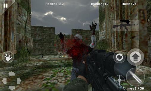 Commando: Zombie assault - Android game screenshots.