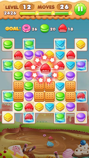 Cookie boom - Android game screenshots.