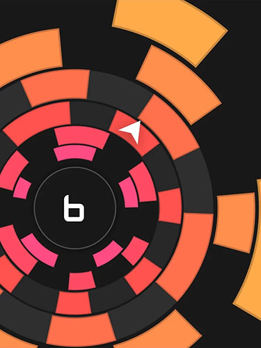Gameplay of the Crazy circle for Android phone or tablet.