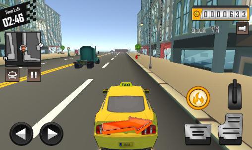 Crazy driver: Taxi duty 3D part 2 - Android game screenshots.