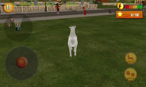 Crazy goat in town 3D - Android game screenshots.