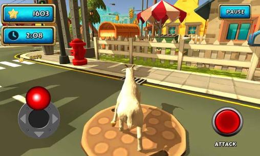 Crazy goat rampage sim 3D - Android game screenshots.