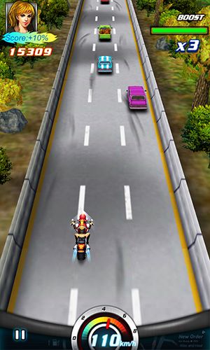 Crazy moto racing 3D - Android game screenshots.