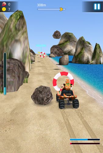 Crazy speed: Beach moto racing - Android game screenshots.