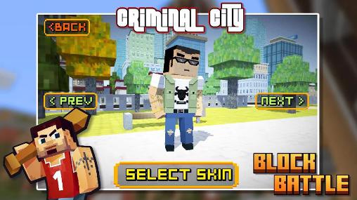 Criminal city: Block battle - Android game screenshots.