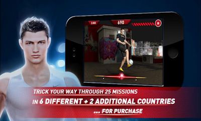 Gameplay of the Cristiano Ronaldo Freestyle for Android phone or tablet.