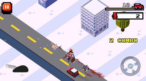 Crush road: Road fighter - Android game screenshots.