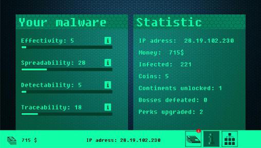 Cyberpandemic - Android game screenshots.