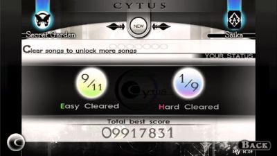 Gameplay of the Cytus for Android phone or tablet.