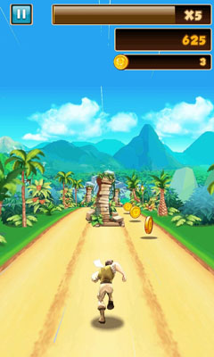 Gameplay of the Danger Dash for Android phone or tablet.