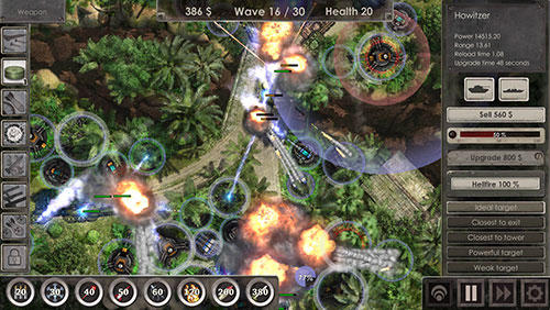 Gameplay of the Defense zone 3 for Android phone or tablet.