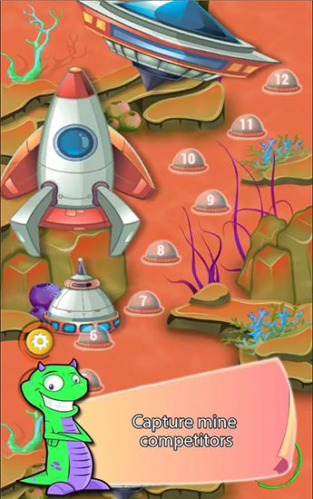 Digger: Battle for Mars and gems - Android game screenshots.