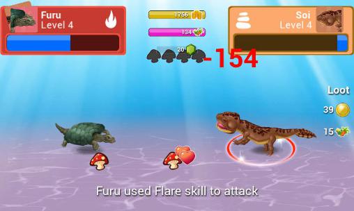 Dino water world - Android game screenshots.