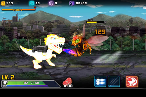 Dinobot: Tyrannosaurus - Android game screenshots.