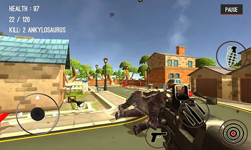 Dinosaur hunter: Dino city 2017 - Android game screenshots.