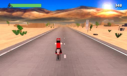 Dirtbike survival: Block motos - Android game screenshots.