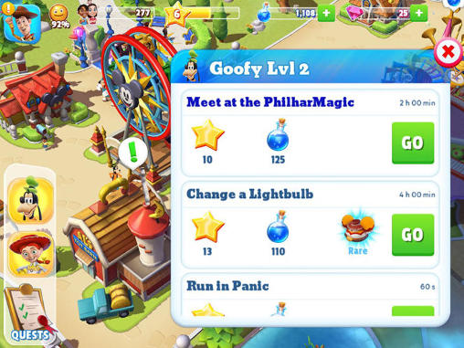 Disney: Magic kingdoms - Android game screenshots.